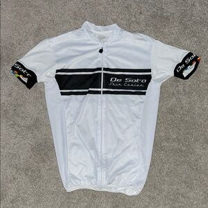 Womens DE SOTO Skin Cooler Full Zip Cycling Jersey Shirt sz M